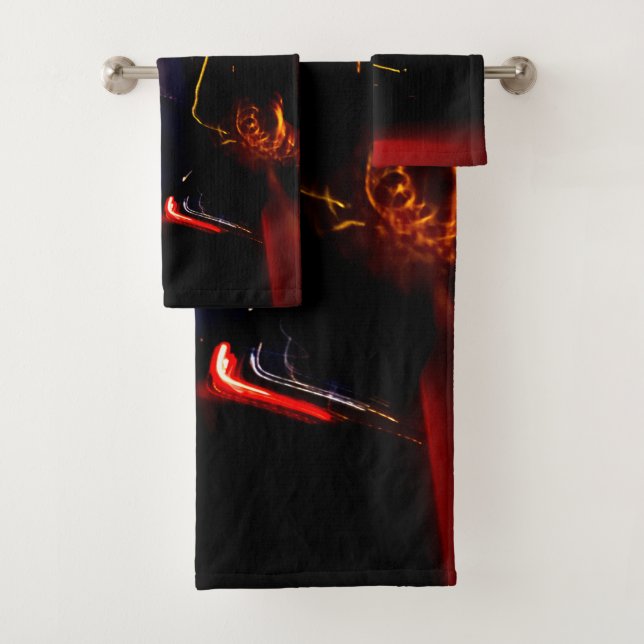 conjunto de toallas de baño de baile de coches púr (In situ)