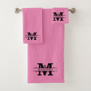 Conjunto de toallas de baño de ballet rosa persona