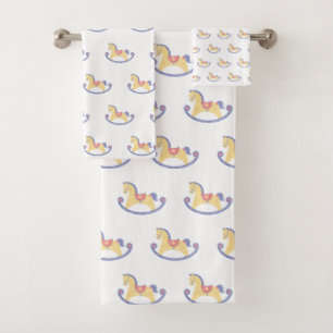 CONJUNTO DE TOALLAS DE BAÑO DE CABALLO PARA NIÑOS