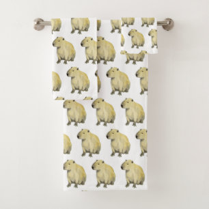 Conjunto de toallas de baño de Capybara