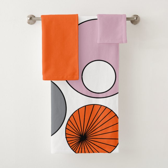Conjunto de toallas de baño de círculo moderno de  (In situ)