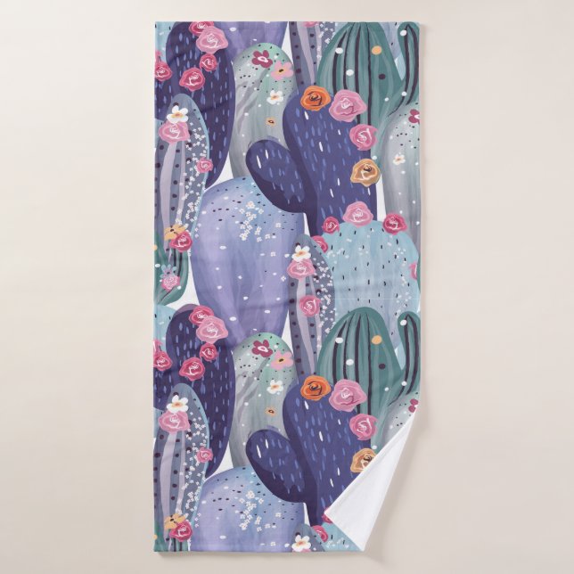 Conjunto de toallas de baño de color acuático con  (Toalla de baño)