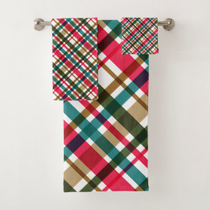 Conjunto de toallas de baño de colores navidades