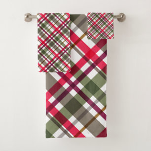 Conjunto de toallas de baño de colores navidades