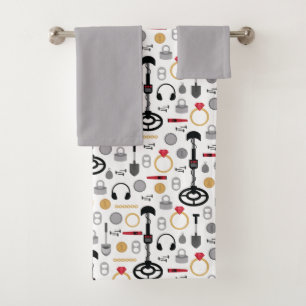Conjunto de toallas de baño de detección metalizad