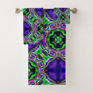 conjunto de toallas de baño de ensueño púrpura