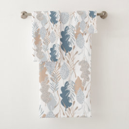 Conjunto de toallas de baño de follaje otoñal