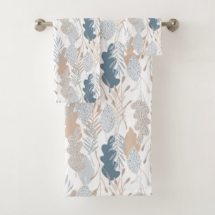 Conjunto de toallas de baño de follaje otoñal
