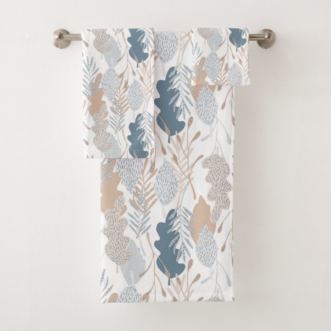 Conjunto de toallas de baño de follaje otoñal (In situ)