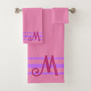 Conjunto de toallas de baño de monograma Personali