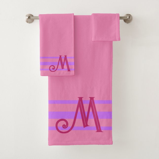 Conjunto de toallas de baño de monograma Personali (In situ)