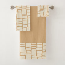 Conjunto de toallas de baño de patrón geométrico r