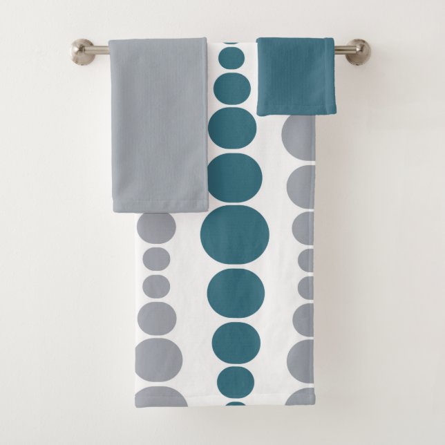 Conjunto de toallas de baño de Rectángulos moderno (In situ)