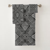 Conjunto de toallas de baño de tela de barro de bo