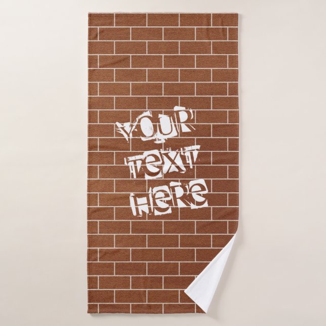 Conjunto de toallas de baño de texto personalizado (Toalla de baño)