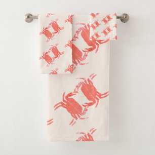 Conjunto de toallas de baño de tono terroso con es