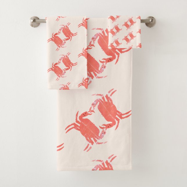 Conjunto de toallas de baño de tono terroso con es (In situ)