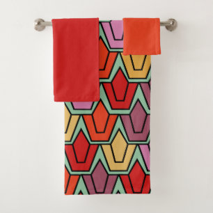 Conjunto de toallas de baño de tulipano mixto