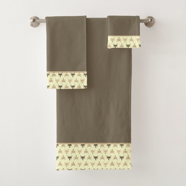 Conjunto de Toallas de Baño de Zorros (In situ)