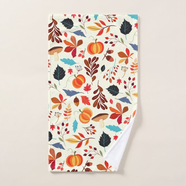 Conjunto de toallas de baño del patrón otoño (Toalla de mano)