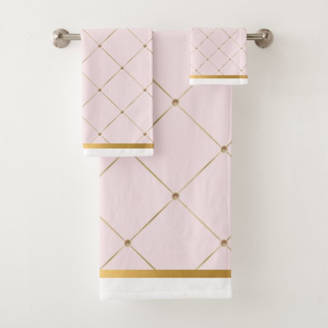 CONJUNTO DE TOALLAS DE BAÑO ELEGANTE DE ORO ROJO p (In situ)