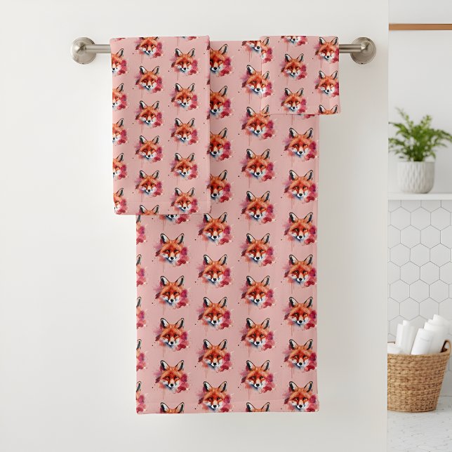 Conjunto de toallas de baño Fox (Subido por el creador)