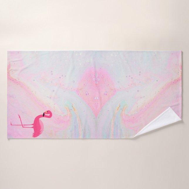CONJUNTO DE TOALLAS DE BAÑO MARBLE PASTEL FLAMINGO (Toalla de baño)