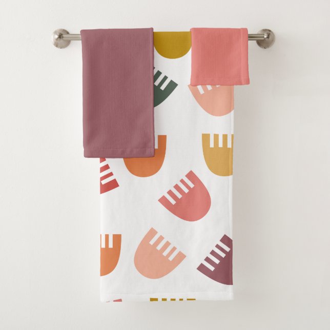 Conjunto De Toallas De Baño Mezcladas De Flores De (In situ)