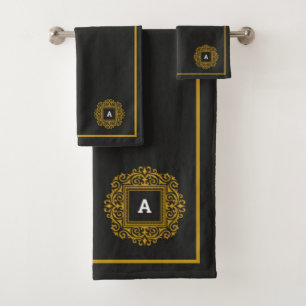 Conjunto de toallas de baño monogramo