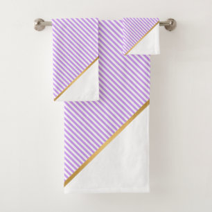 CONJUNTO DE TOALLAS DE BAÑO ORO LUXE LILAC WHITE S