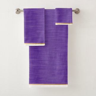 CONJUNTO DE TOALLAS DE BAÑO ORO LUXE PURPLE