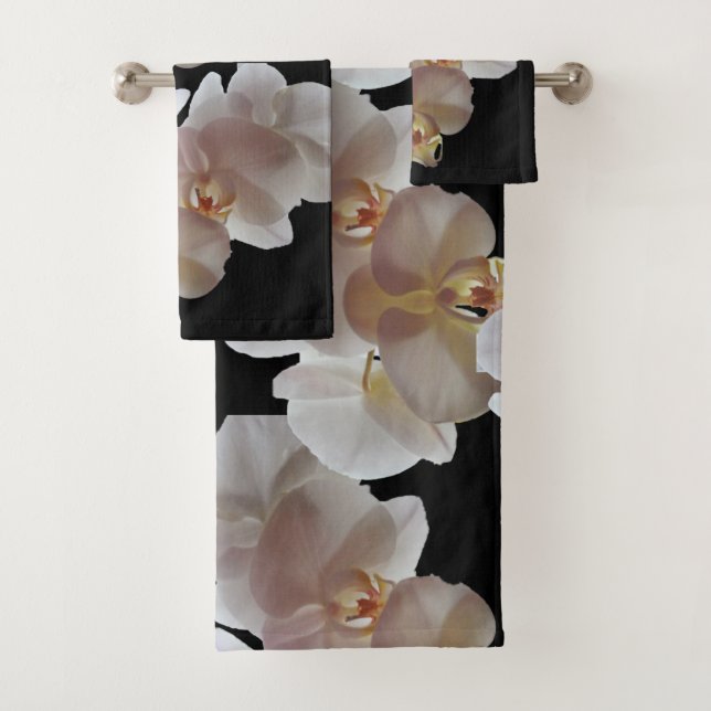 CONJUNTO DE TOALLAS DE BAÑO ORQUÍDICO BLANCO (In situ)