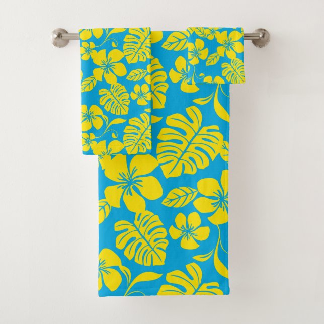 CONJUNTO DE TOALLAS DE BAÑO PINK BIKINI (AZUL/AMAR (In situ)