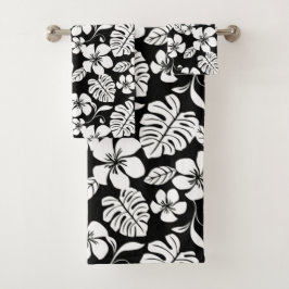 CONJUNTO DE TOALLAS DE BAÑO PINK BIKINI (NEGRO)