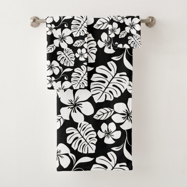 CONJUNTO DE TOALLAS DE BAÑO PINK BIKINI (NEGRO) (In situ)