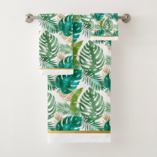 CONJUNTO DE TOALLAS DE BAÑO TROPICAL HAWAIIANO