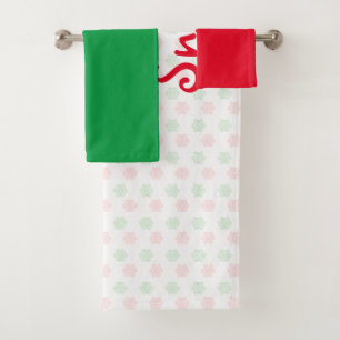 conjunto de toallas de copo de nieve para navidade
