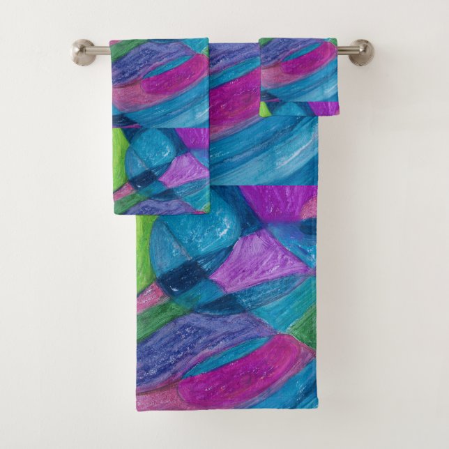 CONJUNTO DE TOALLAS DE DISEÑO DE PATRÓN (In situ)