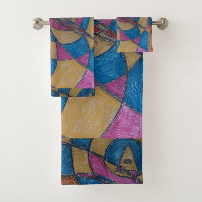 CONJUNTO DE TOALLAS DE DISEÑO DE PATRÓN (In situ)