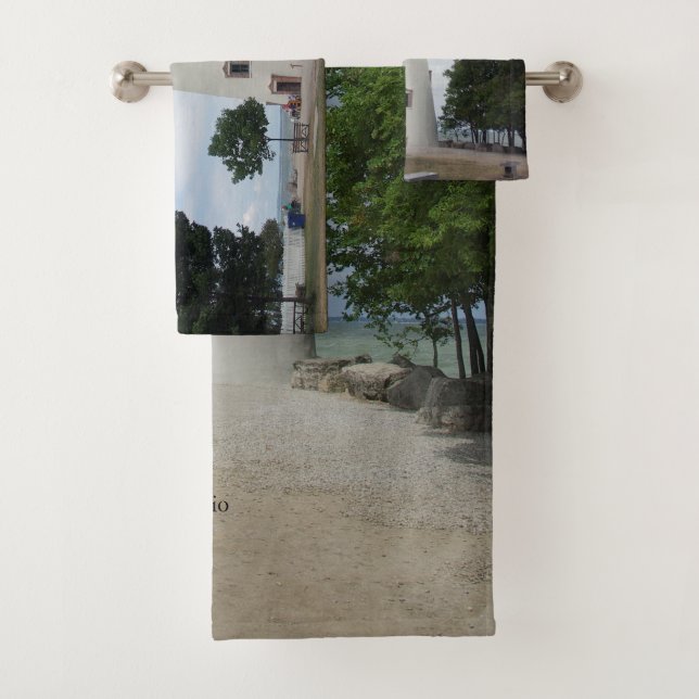 Conjunto de toallas de faro de Marblehead (In situ)