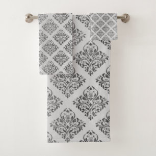 CONJUNTO DE TOALLAS DE HAMPTON Gris Gris Gris Y LU