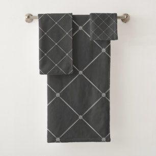 CONJUNTO DE TOALLAS DE HAMPTON Gris Gris Y LUJOSO