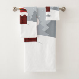 Conjunto de toallas de nombre personalizadas Stuck