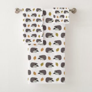 Conjunto de toallas de patrón de edgehog