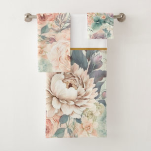 CONJUNTO DE TOALLAS DEL BAÑO DEL JARDÍN DE LA FLOR