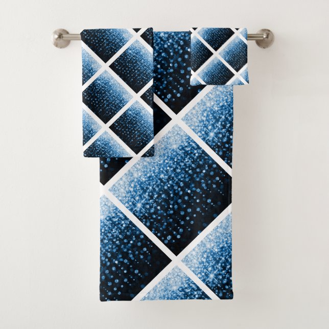CONJUNTO DE TOALLAS DEL CUARTO DE BAÑO AZUL (In situ)