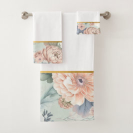 CONJUNTO DE TOALLAS DEL CUARTO DE BAÑO AZUL DE LA 
