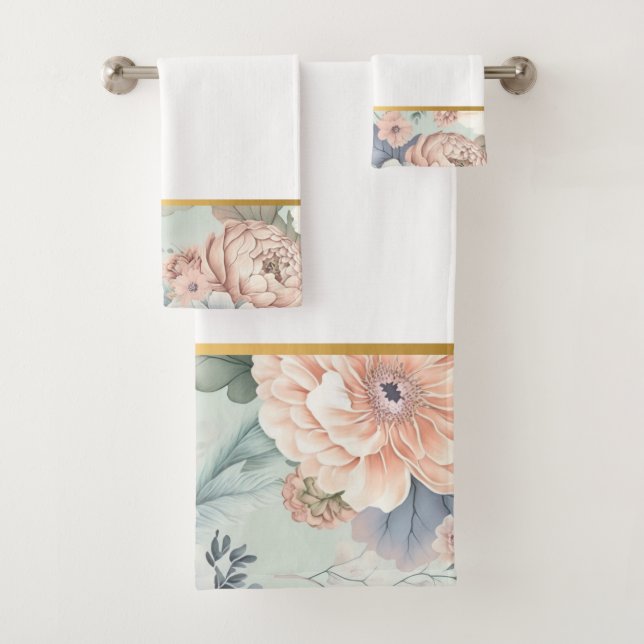 CONJUNTO DE TOALLAS DEL CUARTO DE BAÑO AZUL DE LA  (In situ)