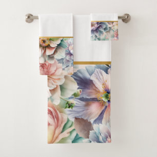 CONJUNTO DE TOALLAS DEL CUARTO DE BAÑO BLANCO DE L