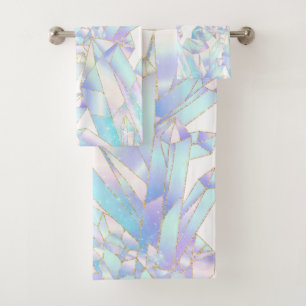 CONJUNTO DE TOALLAS DEL CUARTO DE BAÑO CRISTAL DE